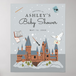Póster Harry Potter | Hogwarts Castle Baby Shower
