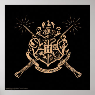 Póster Harry Potter | Hogwarts Crossed Wands Crest