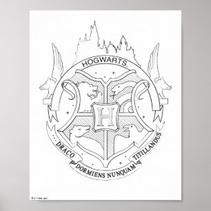 Póster HARRY POTTER™ HOGWARTS™ ESCUDO Poster de color