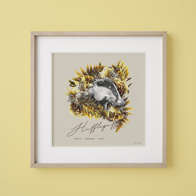 Póster HARRY POTTER™ HUFFLEPUFF™ Gráfico floral (Subido por el creador)