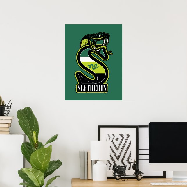 Póster HARRY POTTER™ | Insignia deportiva SLYTHERIN™ (Oficina en casa)