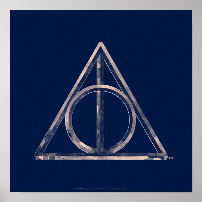 Póster Harry Potter | Las Reliquias de la Muerte Acuarela (Frente)