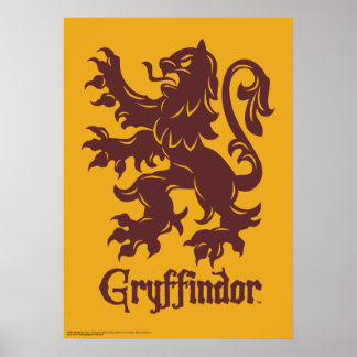 Póster Harry Potter | León de Gryffindor Gráfico