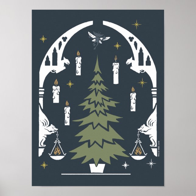 Póster HARRY POTTER™ Magical Christmas Tree (Frente)