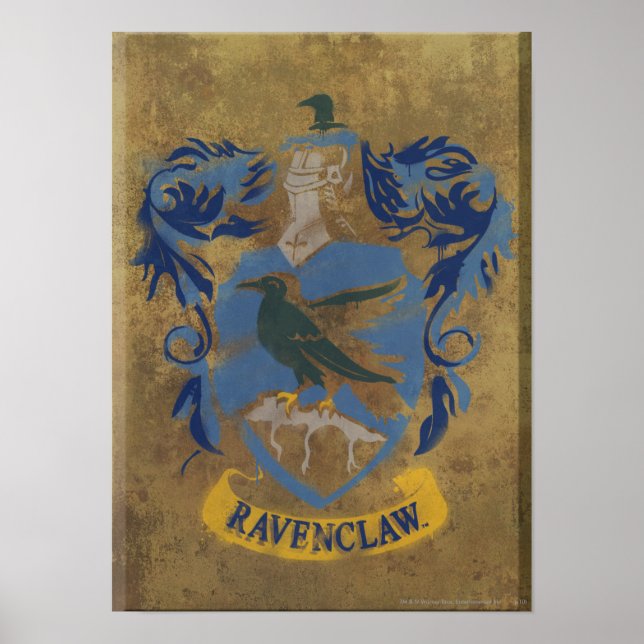 Póster Harry Potter| Pintura Rústica Ravenclaw (Frente)