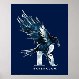 Póster Harry Potter | RAVENCLAW™ Acuarela de Cuervo