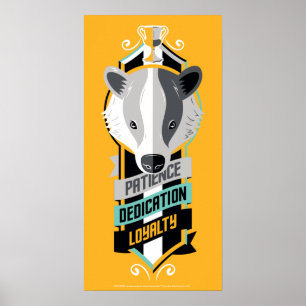 Póster Harry Potter   Sigil de los Rasgos de la Casa HUFF