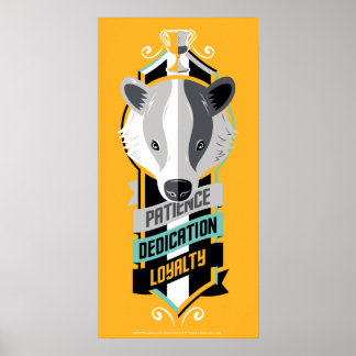 Póster Harry Potter | Sigil de los Rasgos de la Casa HUFF