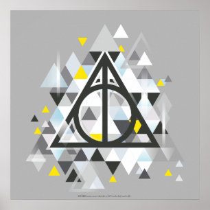 Póster Harry Potter   Símbolo geométrico de hormigón mort