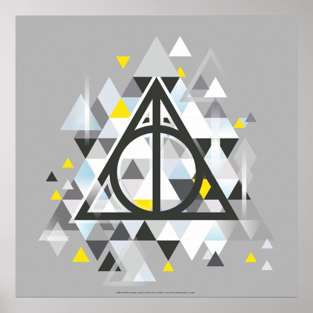 Póster Harry Potter | Símbolo geométrico de hormigón mort (Frente)