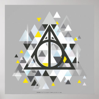 Póster Harry Potter | Símbolo Geométrico de las Reliquias