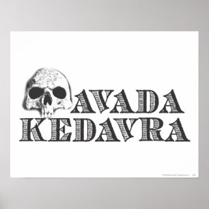 Póster Harry Potter Spell   Avada Kedavra