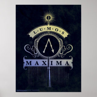 Póster Harry Potter Spell | Lumos Maxima Graphic