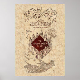 Póster Harry Potter Spell | Mapa de Marauder
