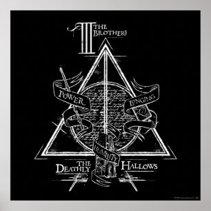 Póster Harry Potter Spell   MUERTE HALLOWS Graphic