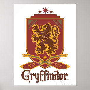 Póster Harry Potter   Tarjeta Gryffindor QUIDDITCH™