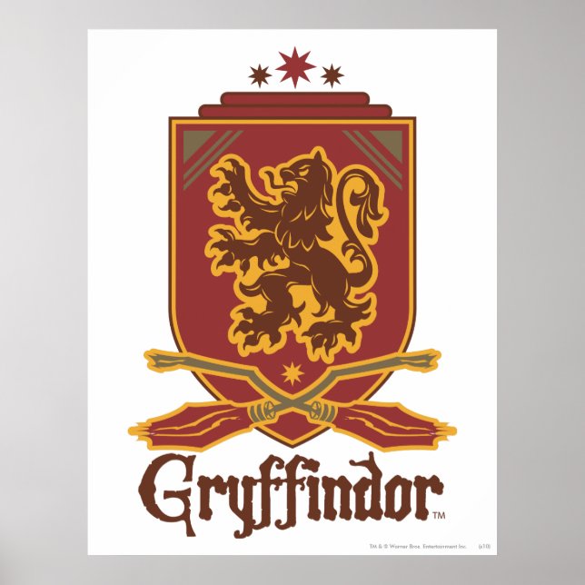 Póster Harry Potter | Tarjeta Gryffindor QUIDDITCH™ (Frente)