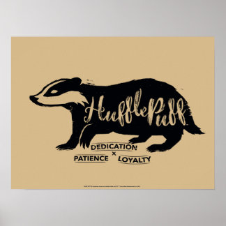 Póster Harry Potter| Típode de silueta HUFFLEPUFF™