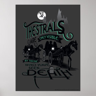 Póster Harry Potter   Tipografía Gráfica de Thestrals