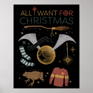 Póster HARRY POTTER™ Todo Lo Que Quiero Para Los Navidade