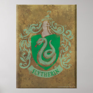 Póster Harry Potter | Vintage Slytherin