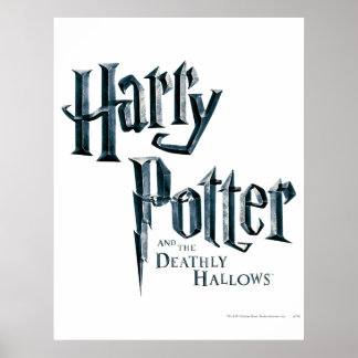 Póster Harry Potter y el logo de las mortales 1
