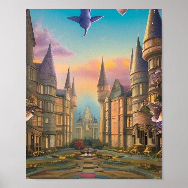 Póster Harry Potter Y La Belleza De Los Hogwarts (Frente)
