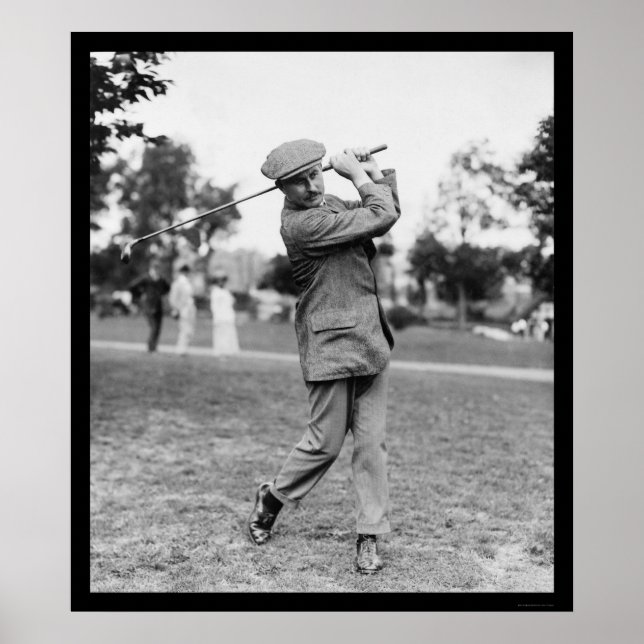 Póster Harry Vardon, seis veces campeón de golf de los Es (Frente)