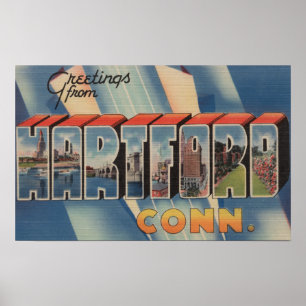 Póster Hartford, Connecticut - escenas grandes 4 de la