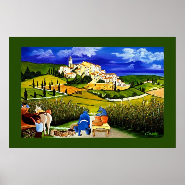 PÓSTER HARVEST THE GRAPES (Frente)