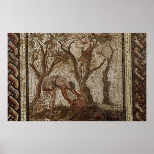 Póster Harvesting Grapes, from Saint-Romain-en-Gal