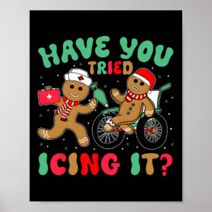 Póster ¿Has probado a glasearlo Navidad Pan de Jengibre N