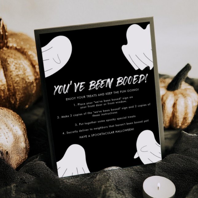 Póster Has sido Booed Boo Neighbor Game Rótulo (Subido por el creador)