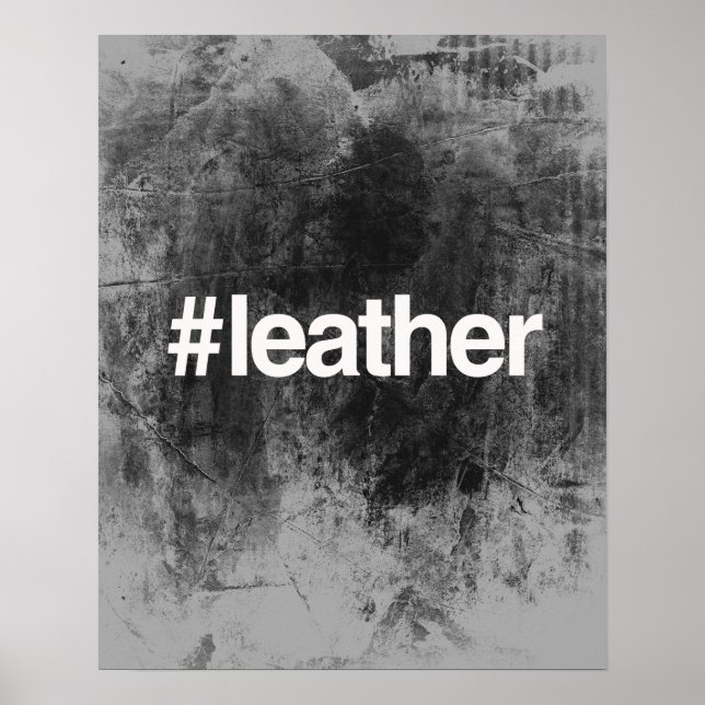 PÓSTER HASHTAG LEATHER (Frente)