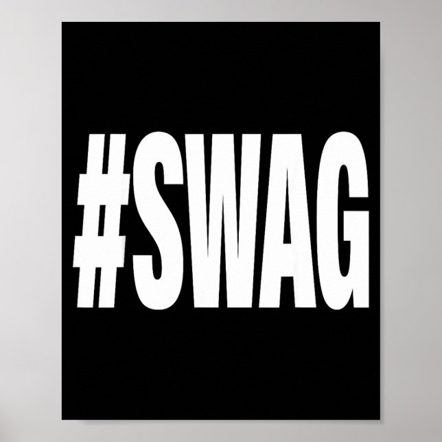 Póster Hashtag swag  (Frente)