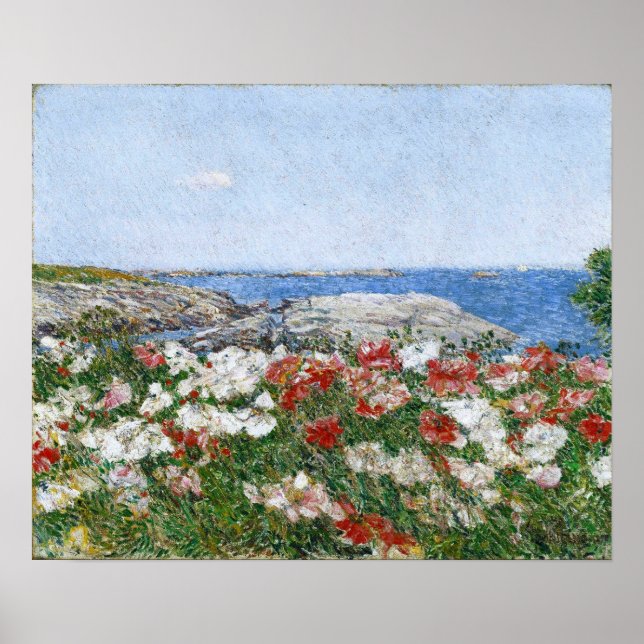 Póster Hassam - Amapolas En Las Islas De Shoals 1890 (Frente)