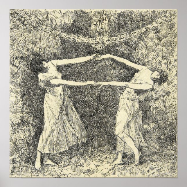 Póster Hassam - Baile de Laurel (Frente)