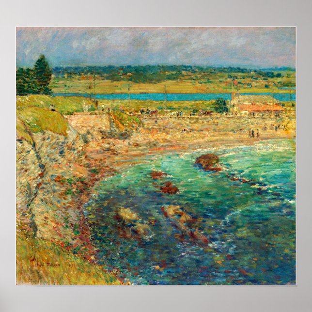 Póster Hassam - Bailey's Beach Newport (Frente)