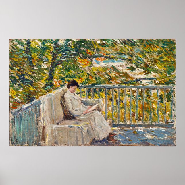 Póster Hassam - Balcón 1907 (Frente)