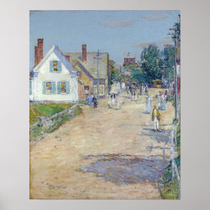 Póster Hassam - East Gloucester End De La Línea Del Trole