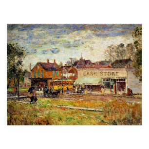 Póster Hassam - End of the Trolley Line, Oak Park, IL