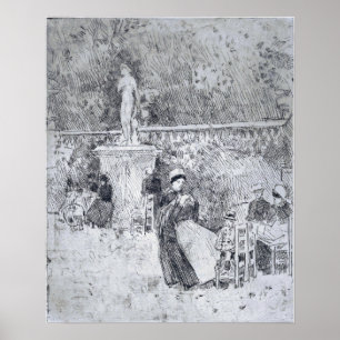 Póster Hassam - Jardín De Luxemburgo