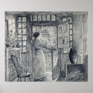 Póster Hassam - La Puerta Holandesa (Holley House Cos Cob