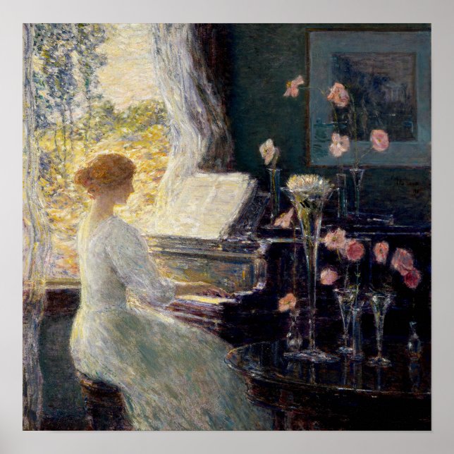 Póster Hassam - La Sonata (Frente)