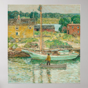 Póster Hassam - Oyster Sloop 1902
