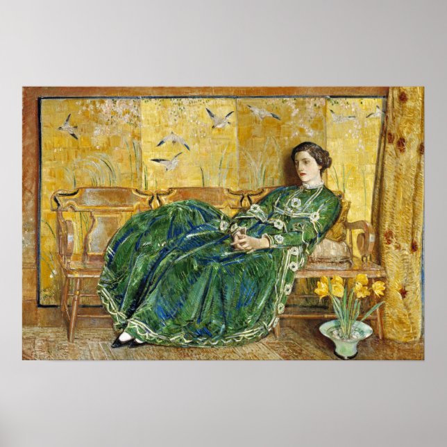 Póster Hassam - Puente En Old Lyme 1908 (Frente)