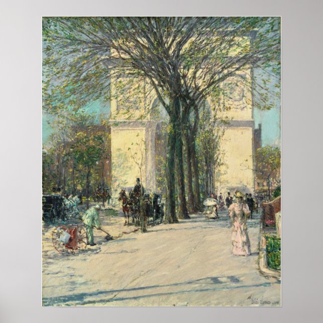 Póster Hassam - Washington Arch Spring (Frente)