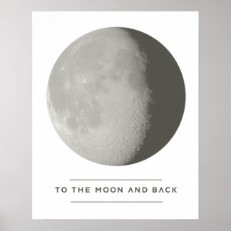 Póster Hasta la Luna y de Regreso