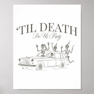 Póster Hasta la muerte de la Fiesta Halloween Chelorette 