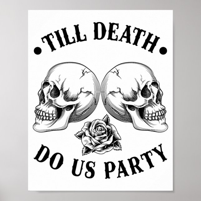 Póster Hasta La Muerte, Fiesta De Skeleton Skull Bride S (Frente)